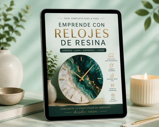 Guía digital completa + diseños modernos + técnicas paso a paso + consejos para vender tus creaciones.
